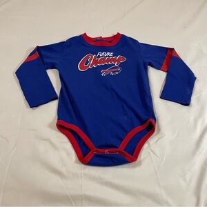 Buffalo Bills Royal/Red Little Kicker Long Sleeve Bodysuit